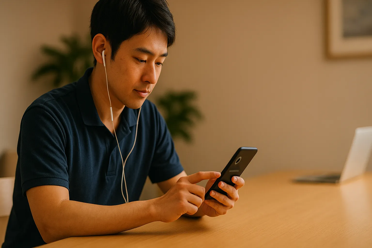 オンライン学習の受講シーン